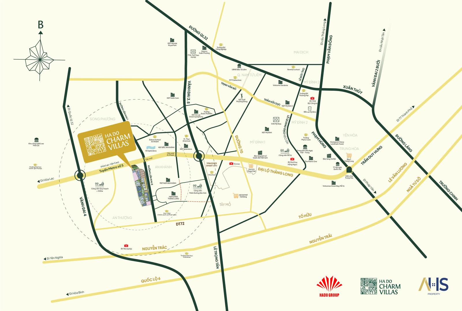 Liên kết vùng khu Tây Hà Nội quanh trục Đại lộ Thăng Long và Hoài Đức